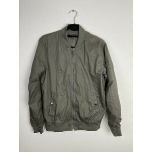 Buffalo by David Bitton Utility Bomber Jacket Size‎ Small S, Muted Olive Green